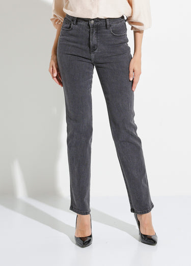 Jean droit foncé, spécial GRANDE Gris Anthracite
