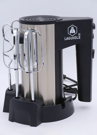 Batteur 5 vitesses, en inox + fouets Noir/Gris