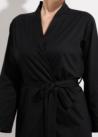 Ensemble Nuisette + peignoir Noir