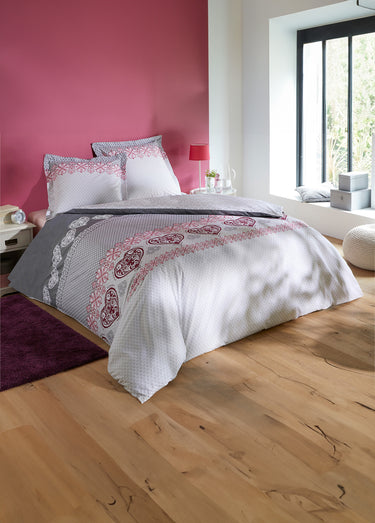 Parure housse de couette imprimé charme Imprime