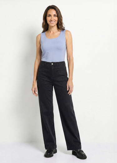 Jean large denim stretch Noir