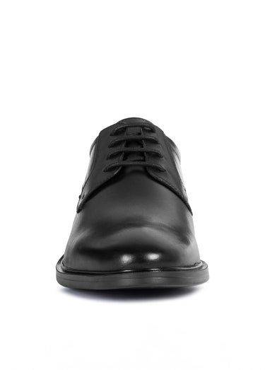 Derbys chic en cuir et à lacets Noir