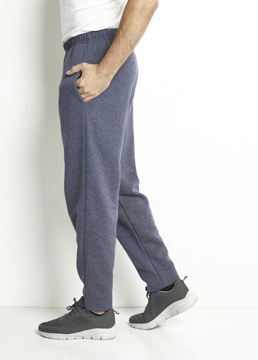 Pantalon de jogging molleton ceinture élastiquée Bleu Grise