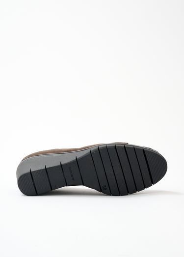 Chaussure de ville compensée largeur confort Marron