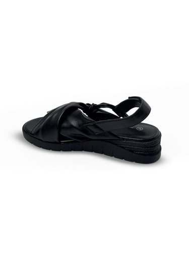 Sandales fantaisie nouées sur le dessus Noir