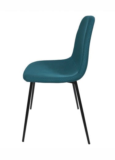 Set 4 Chaises design maille mesh ATOME Bleu