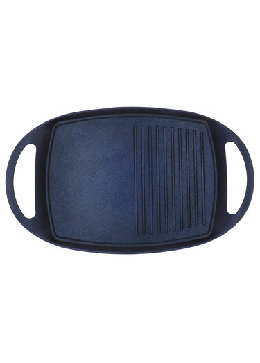 Plancha grill alu 47cm Diamant Bleu Bleu