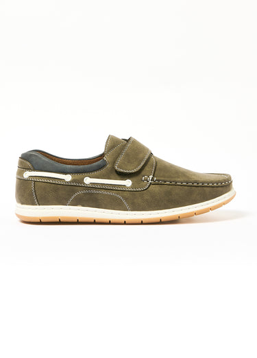 Mocassin bateau homme Gris