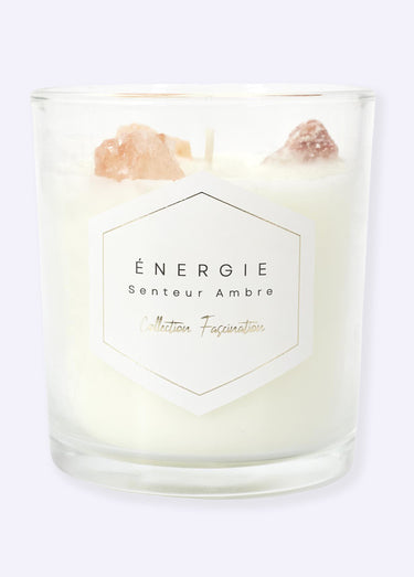 Grande bougie parfumée Pierres 10cm Ambre
