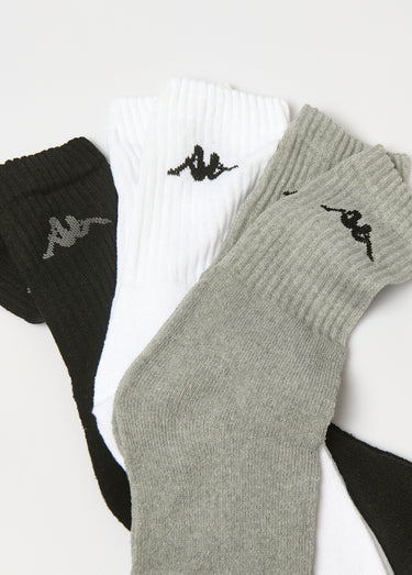 Chaussettes de sport assorties avec logo Noir Lot 3