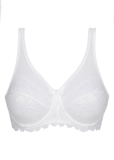 Soutien-gorge emboîtant dentelle, GENEROUS ESSENTIEL Blanc