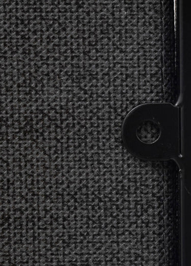 Petit meuble avec 3 tiroirs tissu Noir gris bois