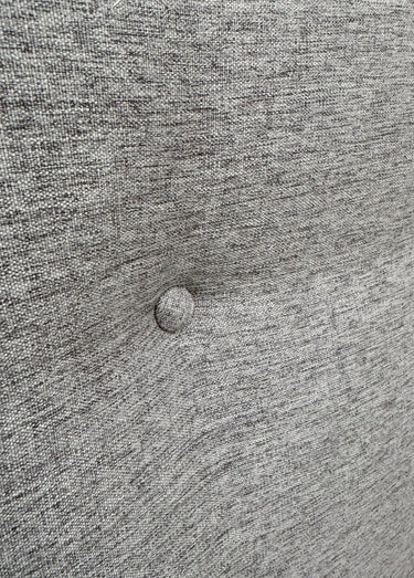 Tête de lit en tissu finition capitonnée Gris