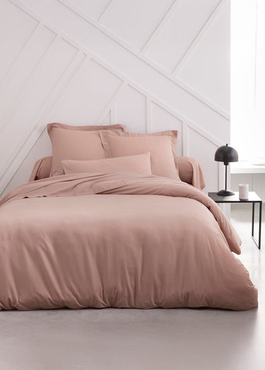 Drap housse pur coton qualité supérieure Rose des sables