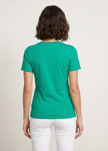 T-shirt jersey coton fantaisie cloutée Vert