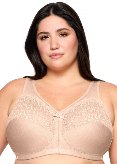 Soutien-gorge MagicLift Anti-Humidité Sans Armatures Spécial Grandes Tailles n°1064 Chair Chiné