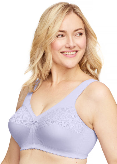 Soutien-gorge MagicLift Grand Maintien Coton Sans Armatures Spécial Grandes Tailles n°1001 Lilas