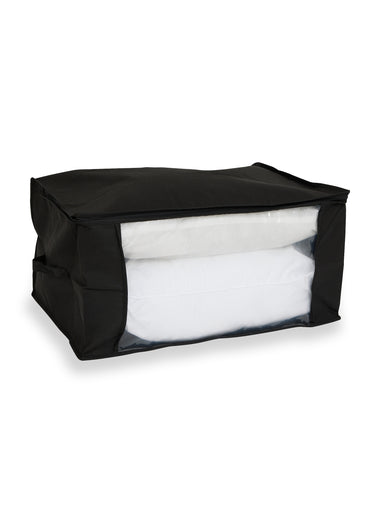Housse rangement zippée 60x30cm, foncé Noir