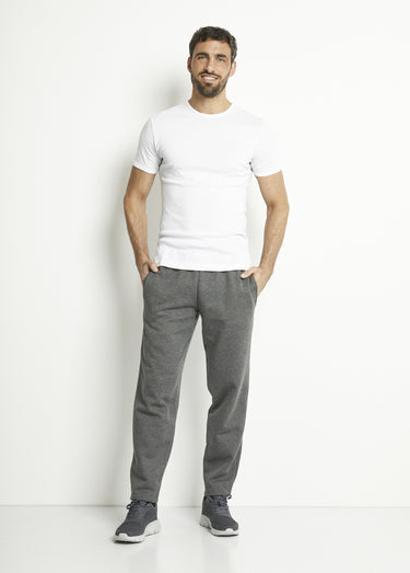 Pantalon de jogging molleton ceinture élastiquée Gris Anthracite