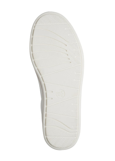 Baskets avec lacets élastiqués et zips Blanc