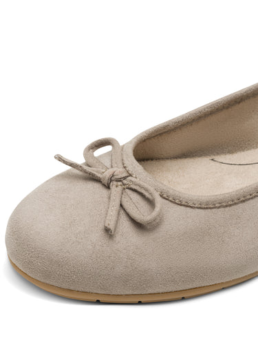 Ballerines antidérapantes en suédine Gris