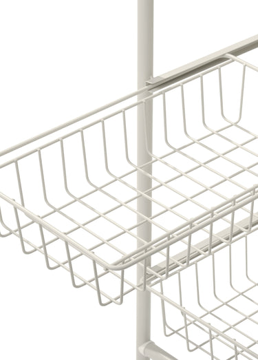 Grand panier à linge pour buanderie Blanc