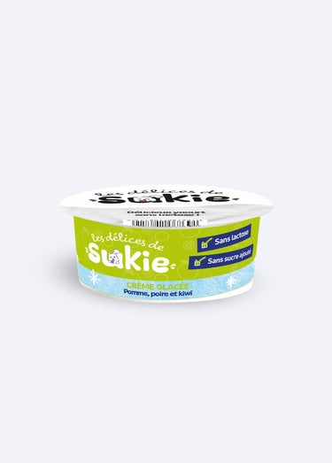 Glace pour chien, pomme/poire/kiwi