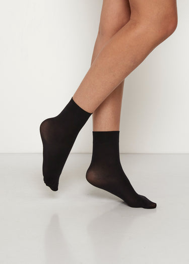 Chaussettes opaques, 50 deniers Noir