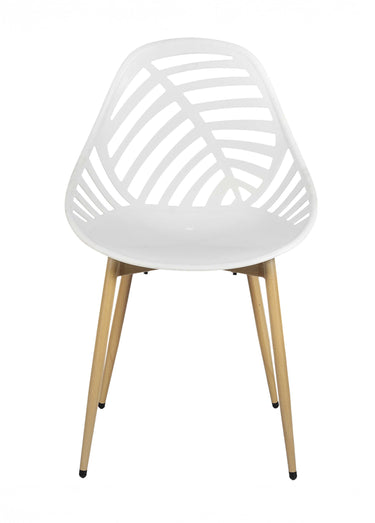 Chaises d'extérieur dossier fantaisie Blanc