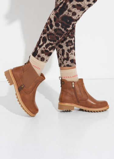 Boots élastiquées, esprit camarguaises Camel