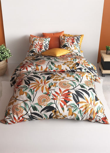 Parure de lit coton 2 pers, exotique Multico