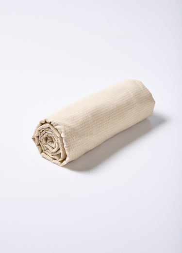Parure de lit 4 pièces avec drap plat, camélias Bleu