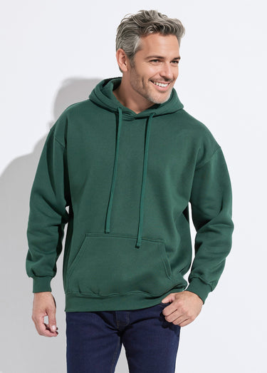 Sweat shirt à capuche et poche kangourou Vert Fonce