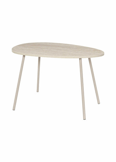 Tables gigognes effet pierre travertin Blanc/Beige