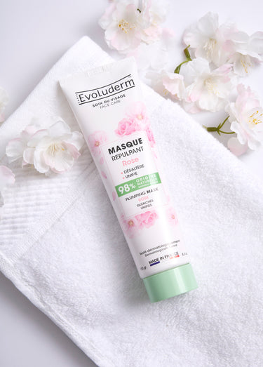 Masque visage repulpant à la rose Blanc