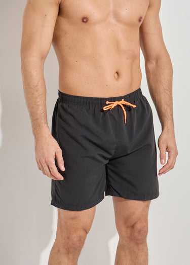 Short de bain avec motif réactif à l'eau Noir