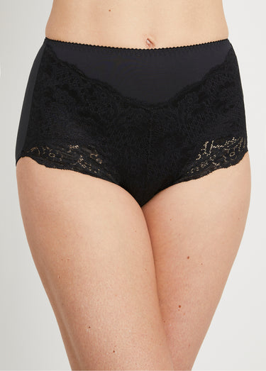 Culotte gainante taille haute ventre plat Noir