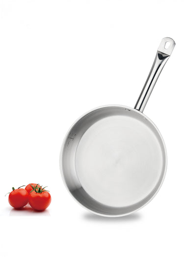 Poêle 28cm tous feux avec manche fixe Gris