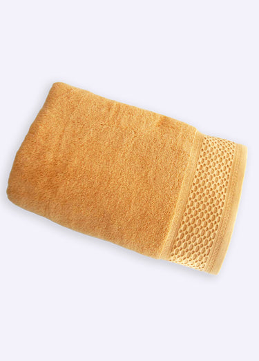 Ligne de linge de bain pur coton épais Moutarde