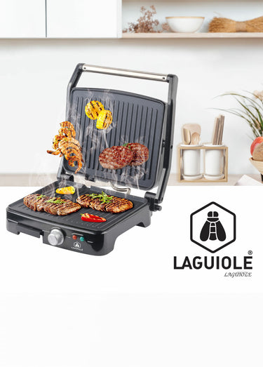 Grill panini électrique en inox Inox