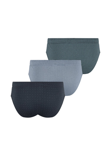 Slips assortis avec imprimé fantaisie Gris