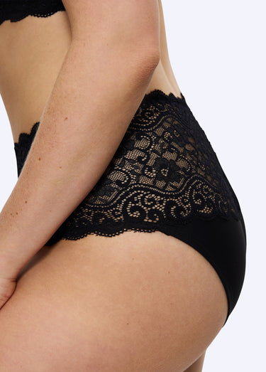 Culotte maxi dentelle extensible, Amourette Noir