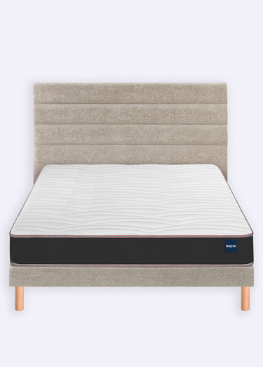 Tête de lit Lignes en mousse, haut. 120cm Chenille Grege