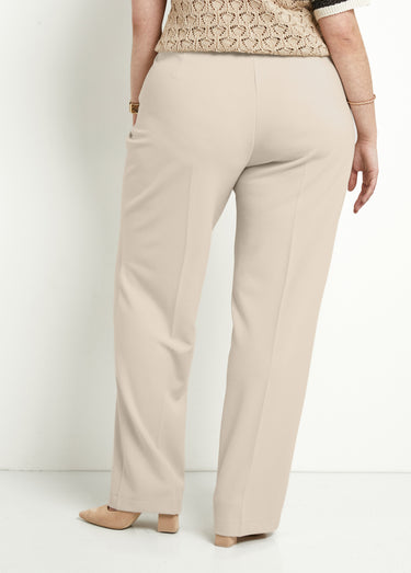 Pantalon fluide large Beige