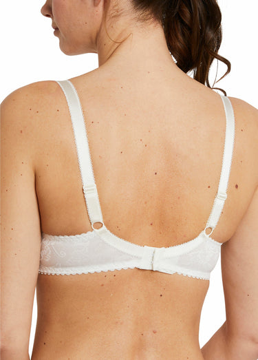 Soutien-gorge brodé avec armatures Ivoire