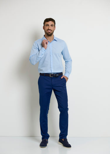 Chemise classique homme col standard Bleu Ciel