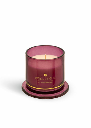 Bougie parfumée sous cloche de verre Rose