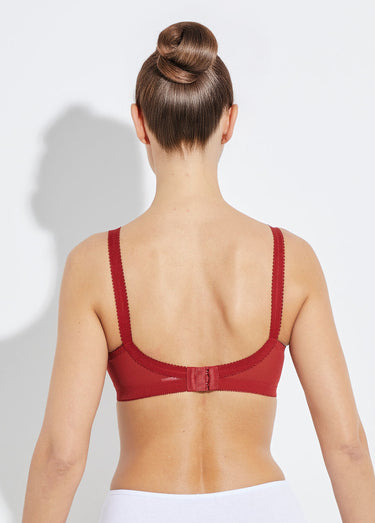 Soutien-gorge Coeur Croisé sans armatures Carmin