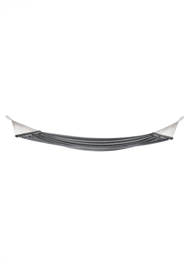 Hamac à suspendre, tissu à rayures Gris/Noir
