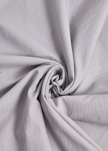 Coupon tissu fin popeline micro rayures 1M Perle
